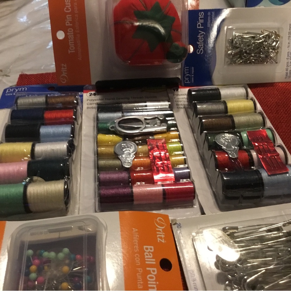 Vintage Cotton Thread Wood Spools Original Packs new
